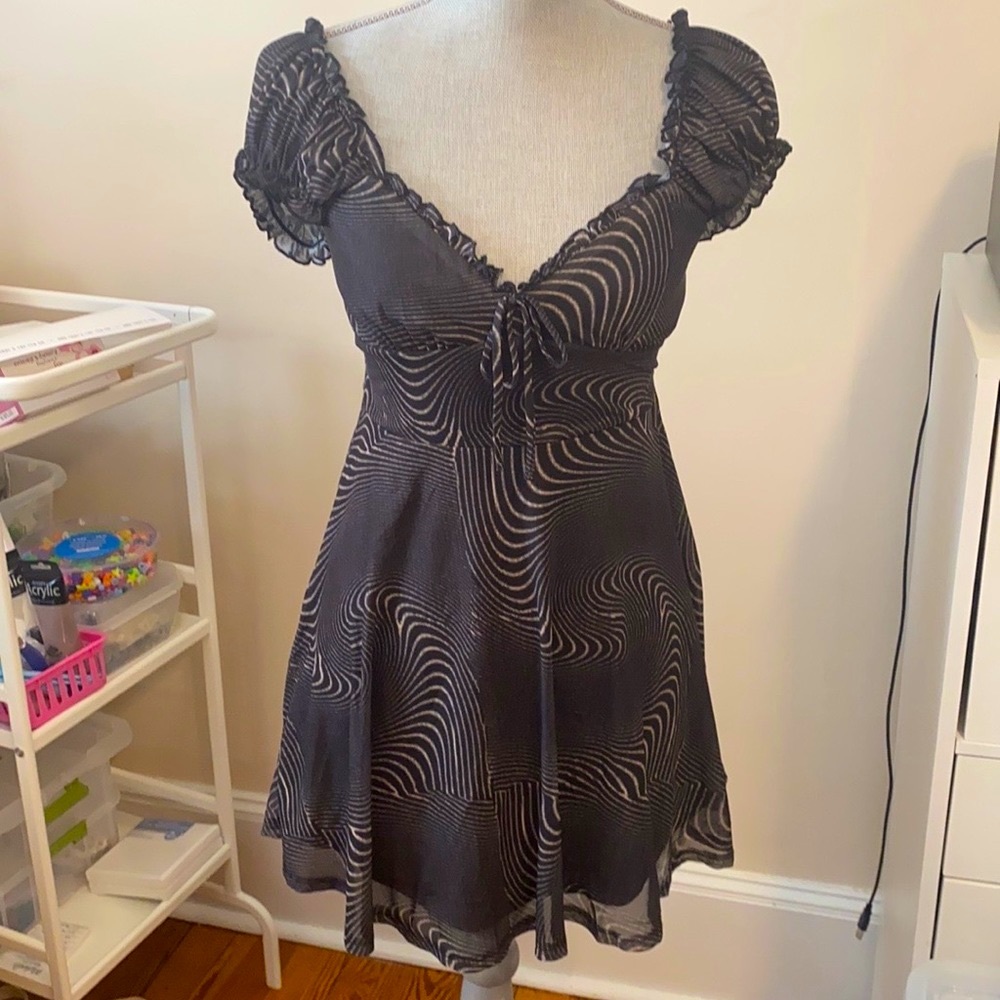 Never worn black/grey swirl dress! from Urban outfitters